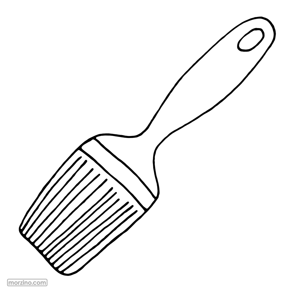 Ausmalbild: Pinsel