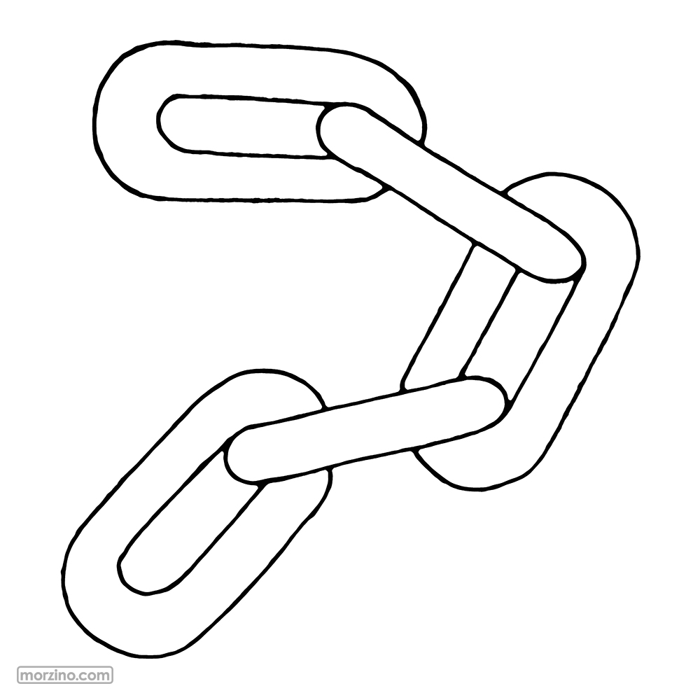 Ausmalbild: Kette