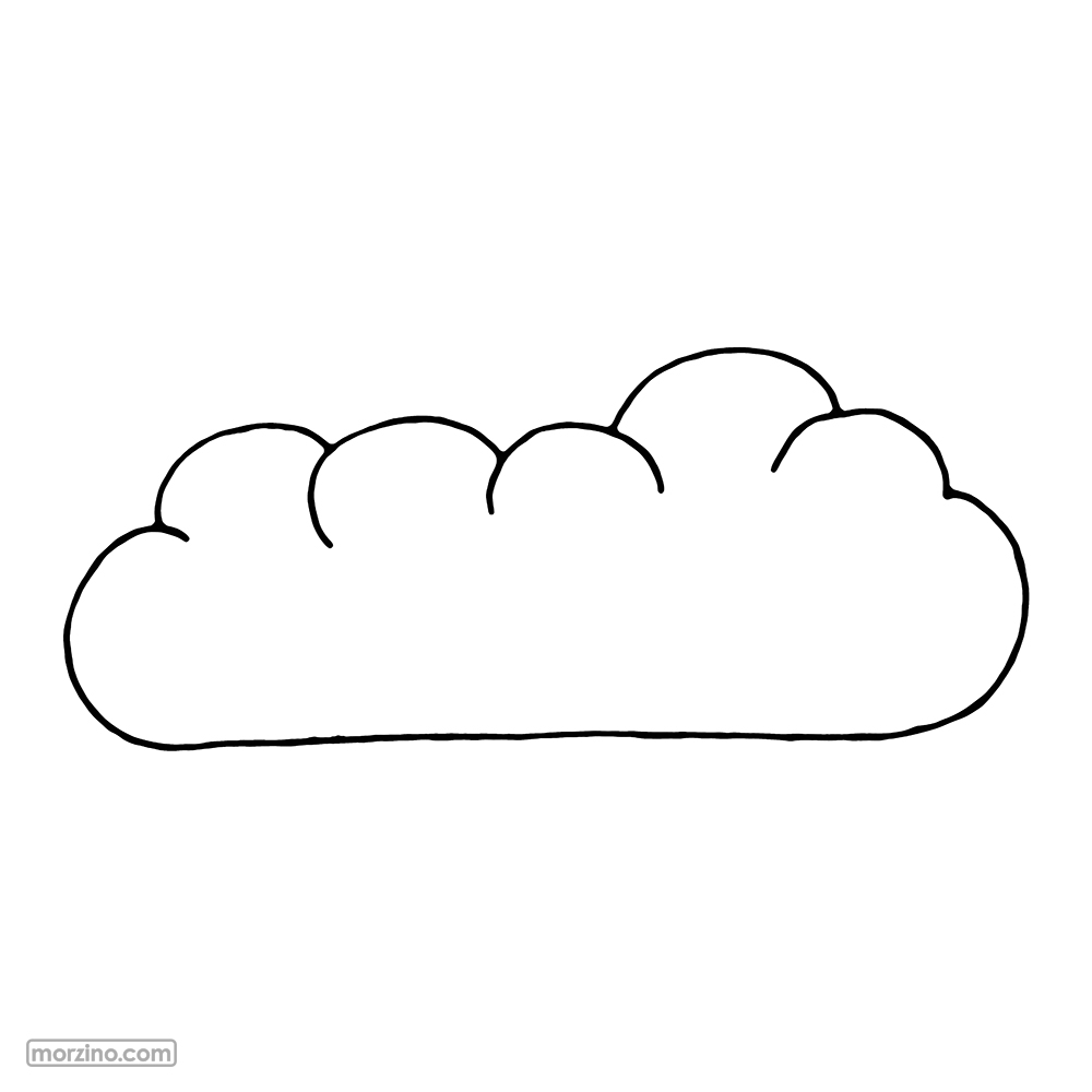 Ausmalbild: Wolke