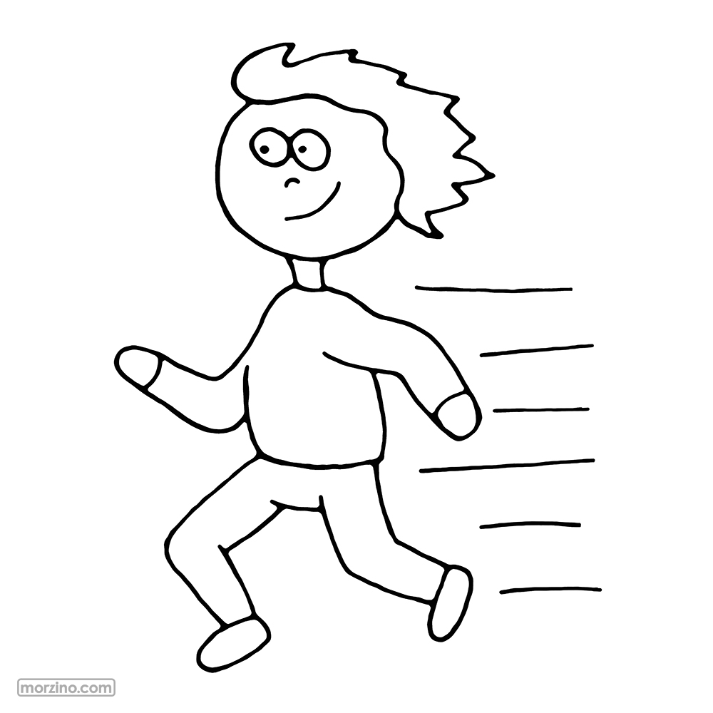 Ausmalbild: I beeile mich