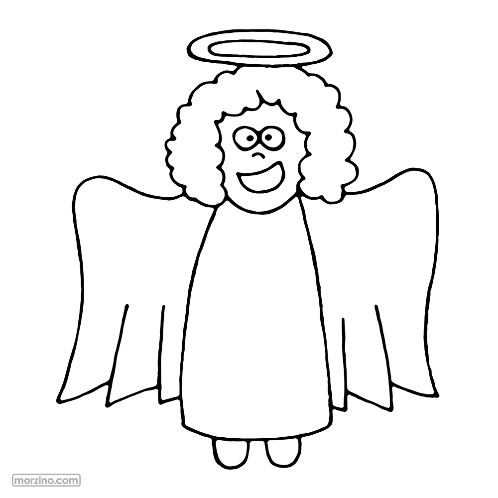 Ausmalbild: Engel