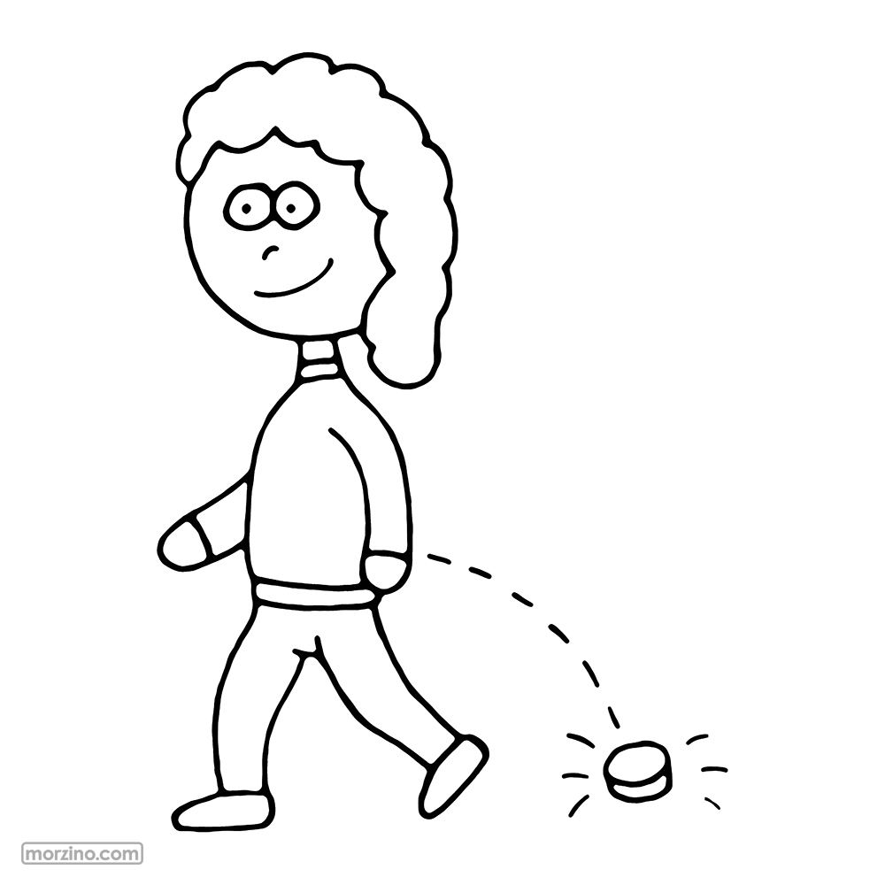 Ausmalbild: Ich verliere