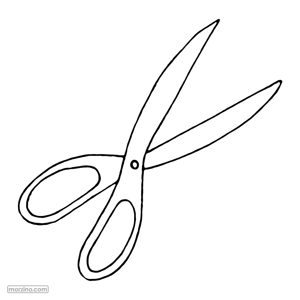 Ausmalbild: Schere