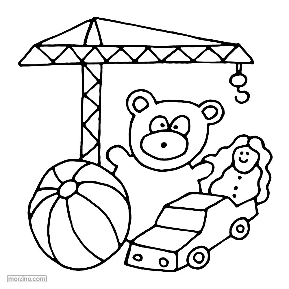 Ausmalbild: Spielzeug