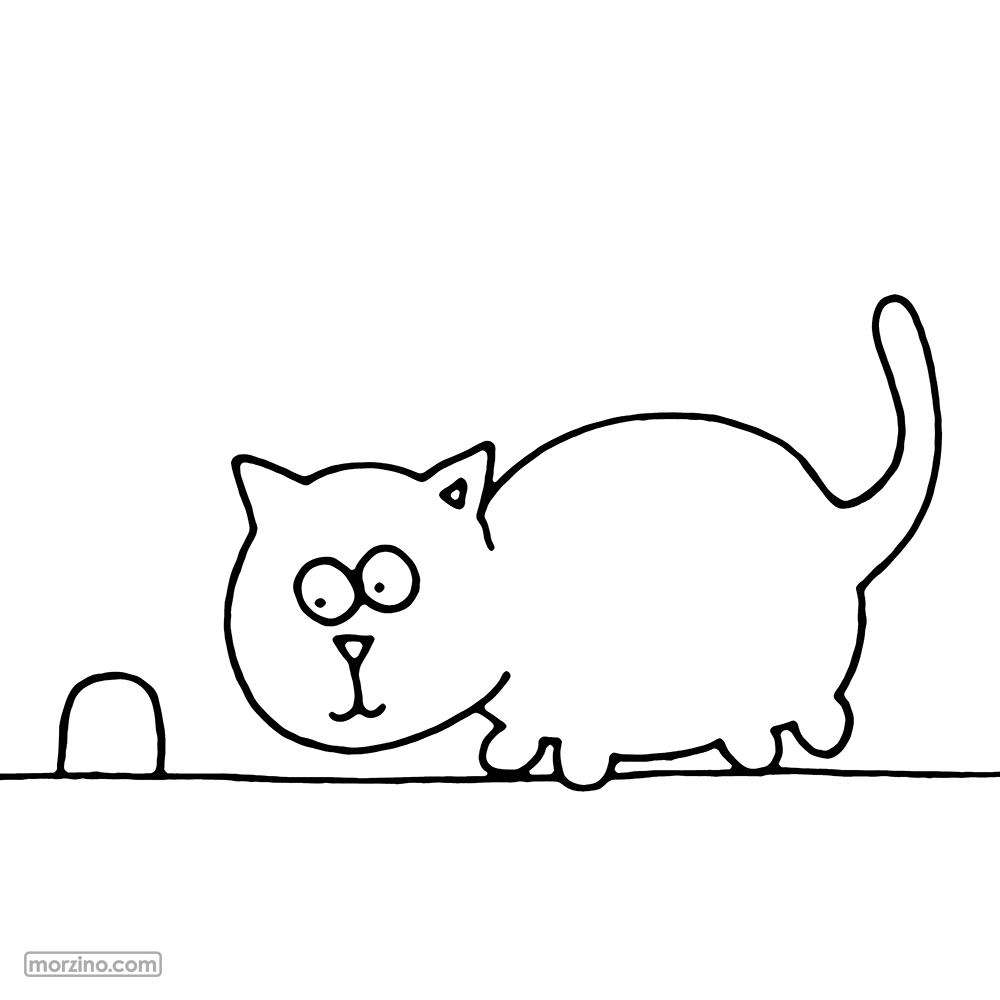 Ausmalbild: Ich lauere