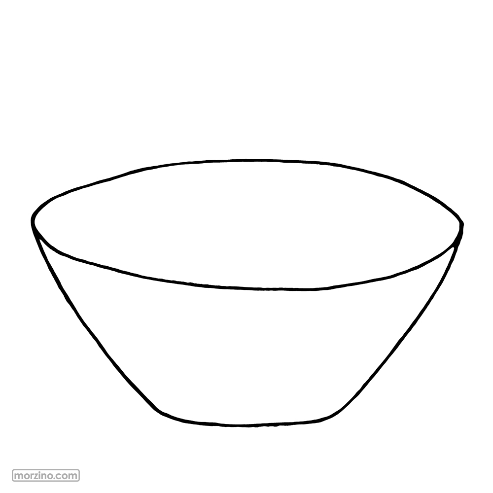 Ausmalbild: Schüssel