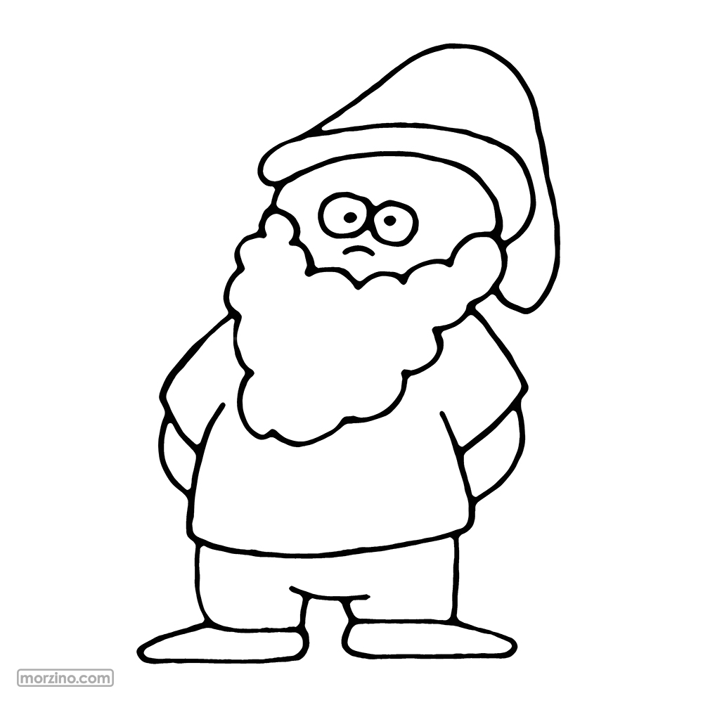 Ausmolbild: Weihnachtsmann