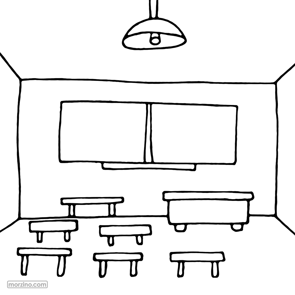 Ausmolbild: Klassenzëmmer