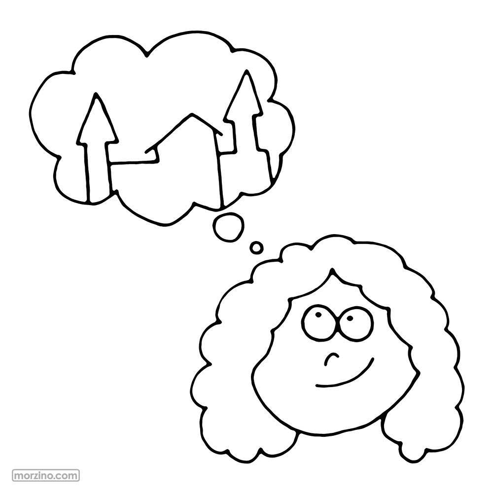 Ausmalbild: Ich stelle mir vor