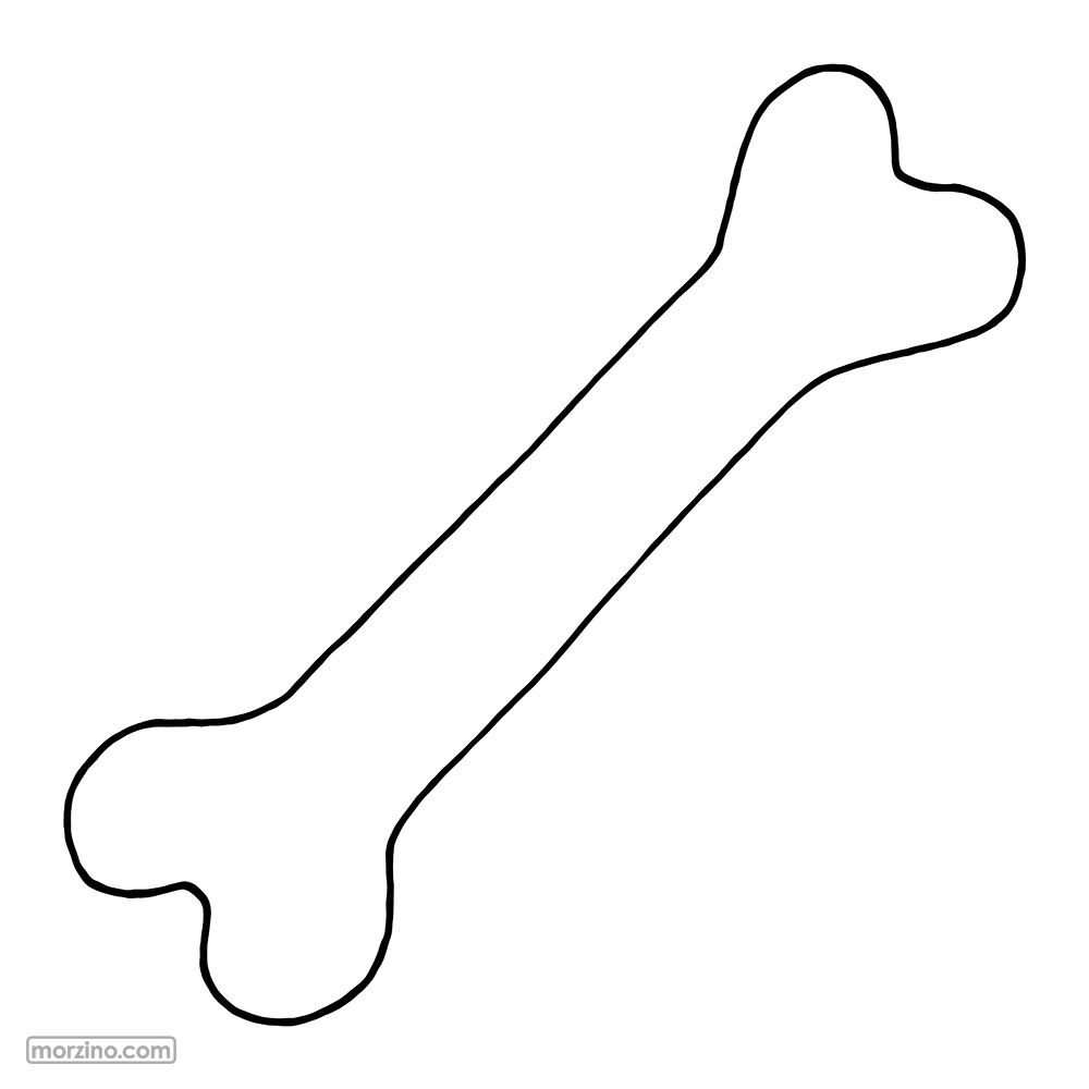 Ausmalbild: Knochen
