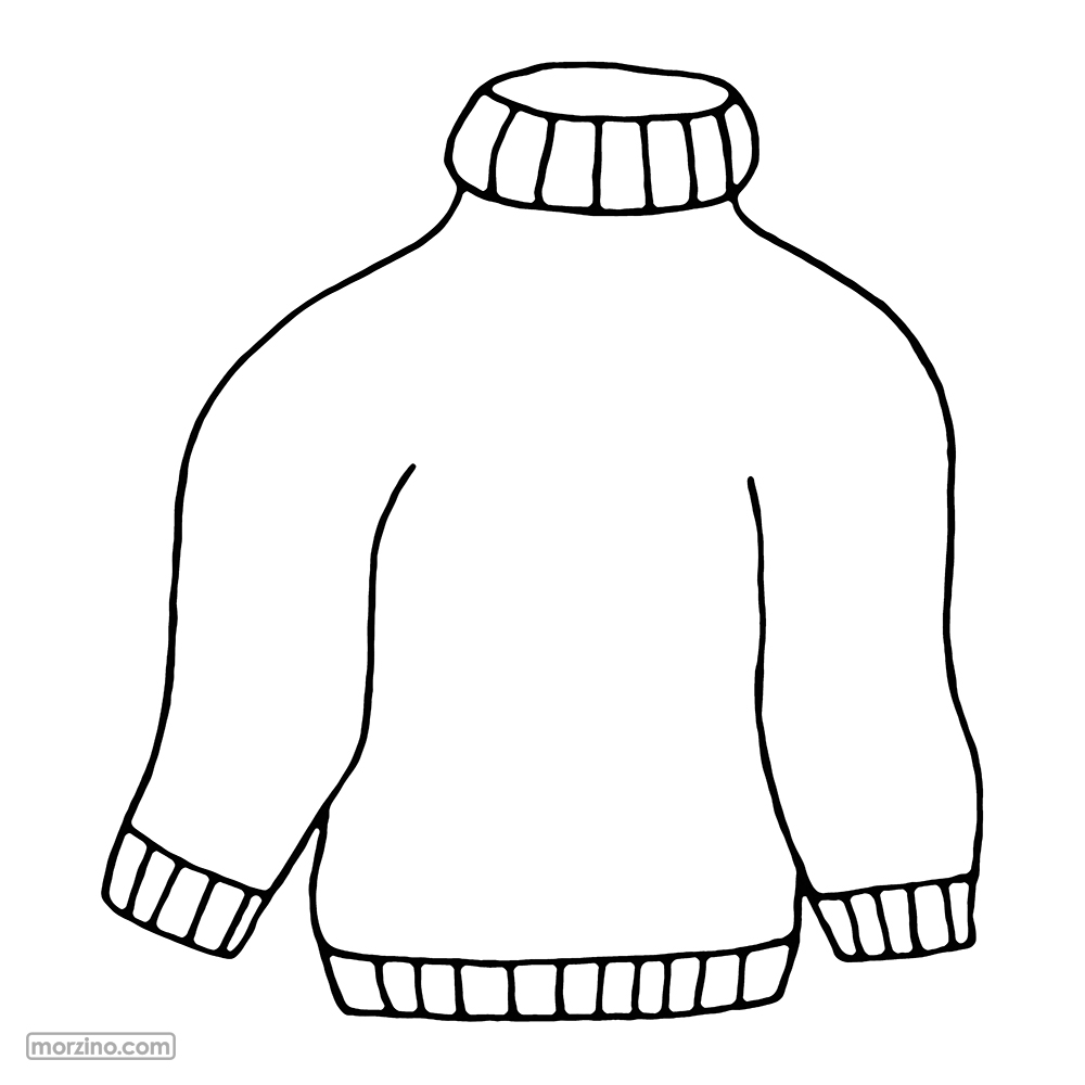 Ausmalbild: Pullover