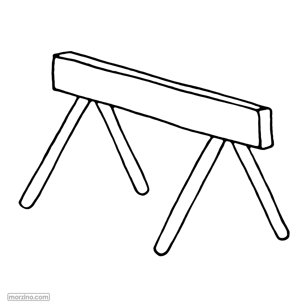 Ausmalbild: Hindernis