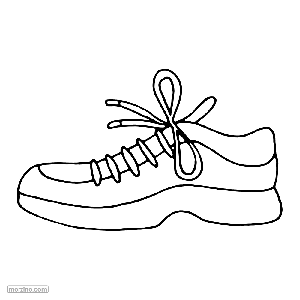Ausmalbild: Turnschuh