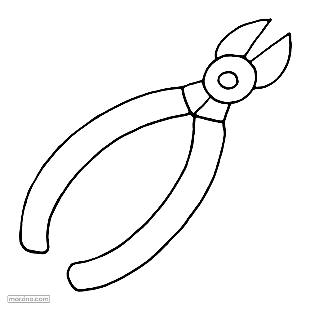 Ausmalbild: Zange