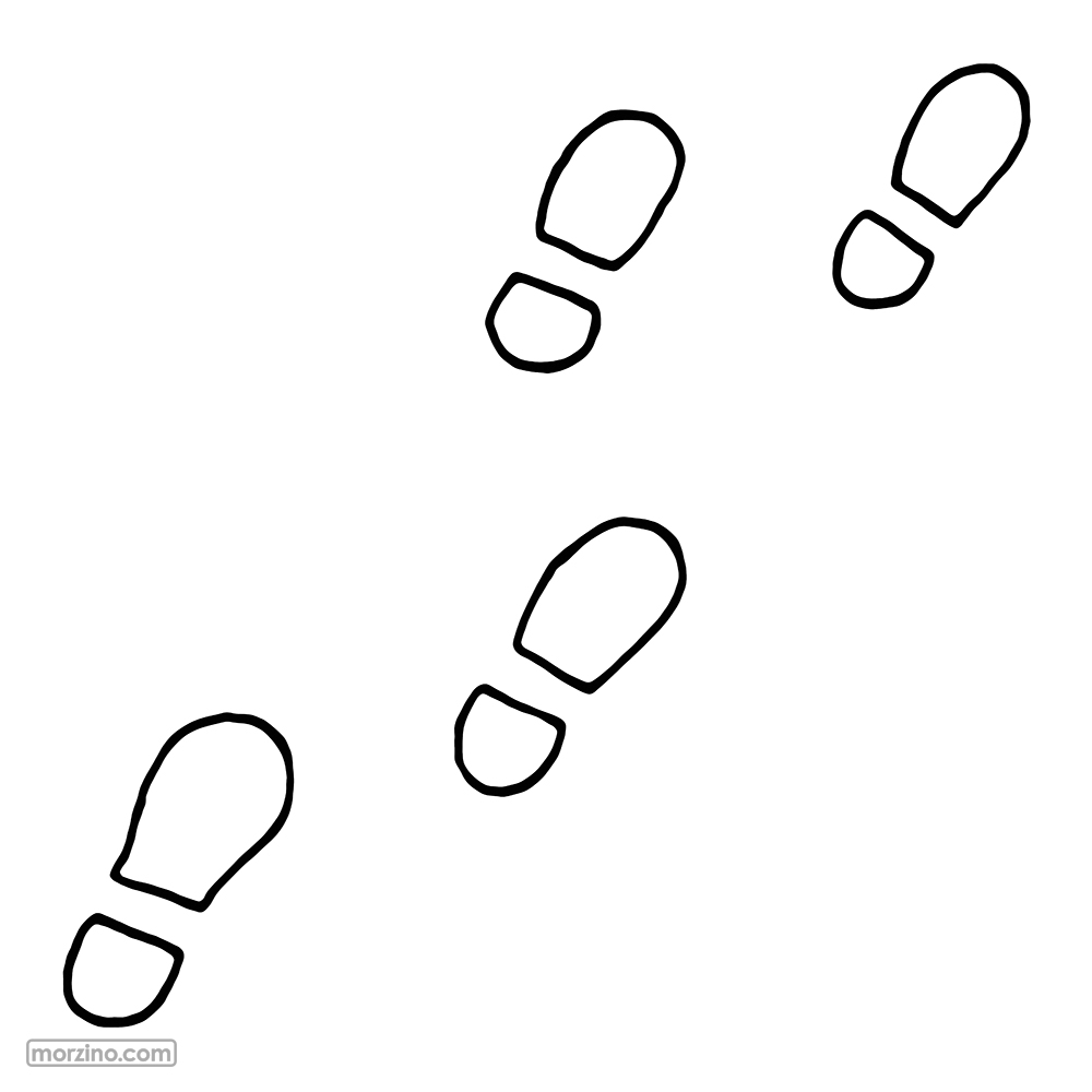 Ausmalbild: Spur