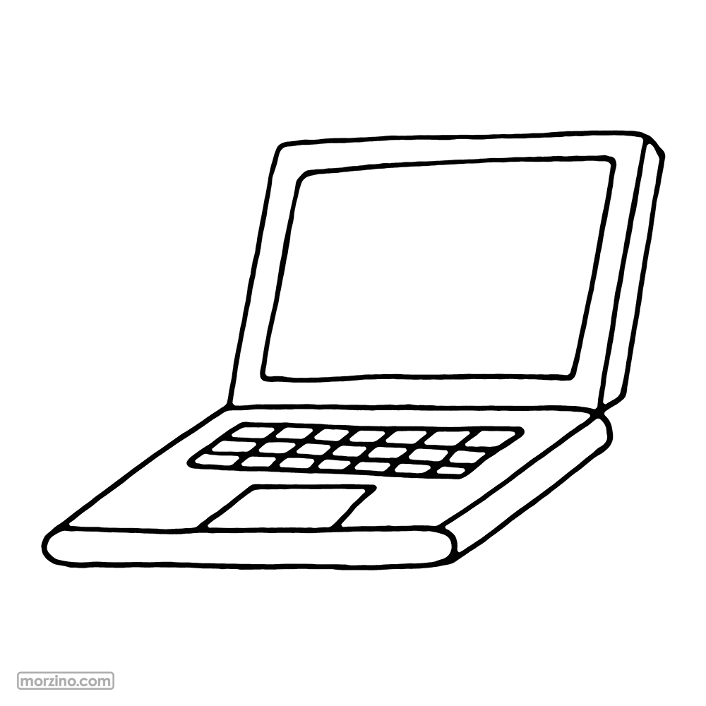 Ausmalbild: Bildschirm