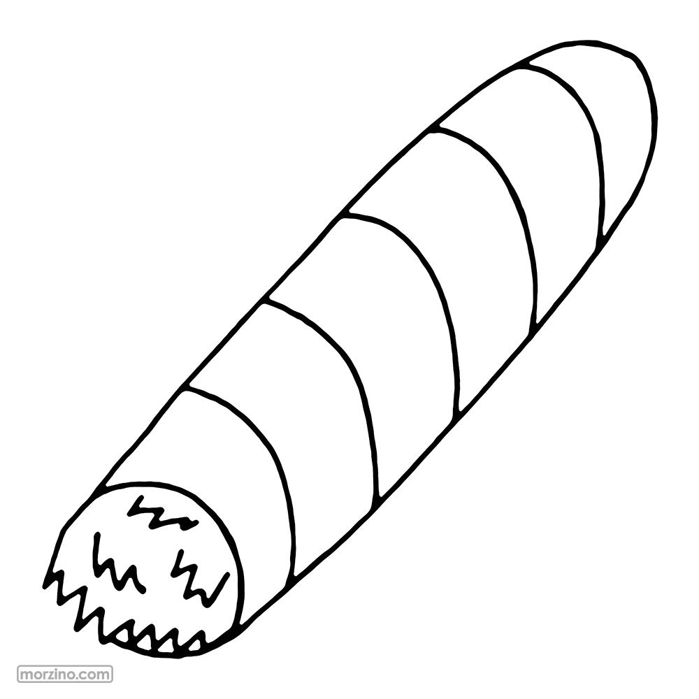 Ausmalbild: Zigarre