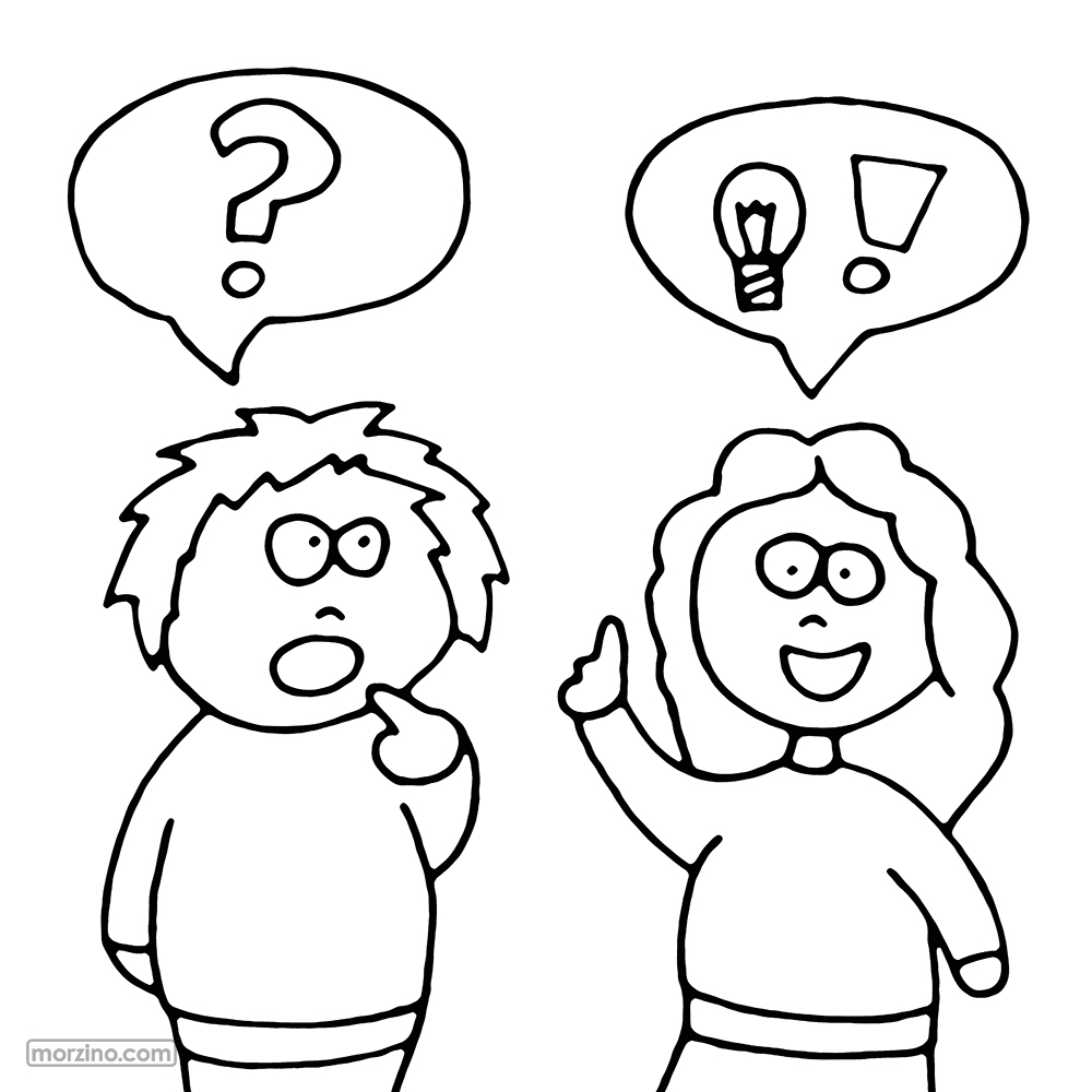 Ausmolbild: Fro an Äntwert