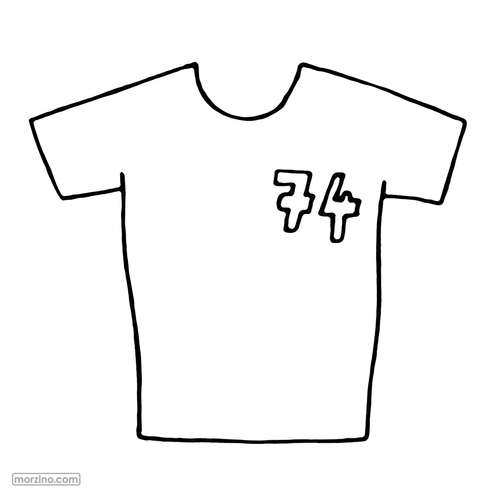Ausmalbild: T-Shirt