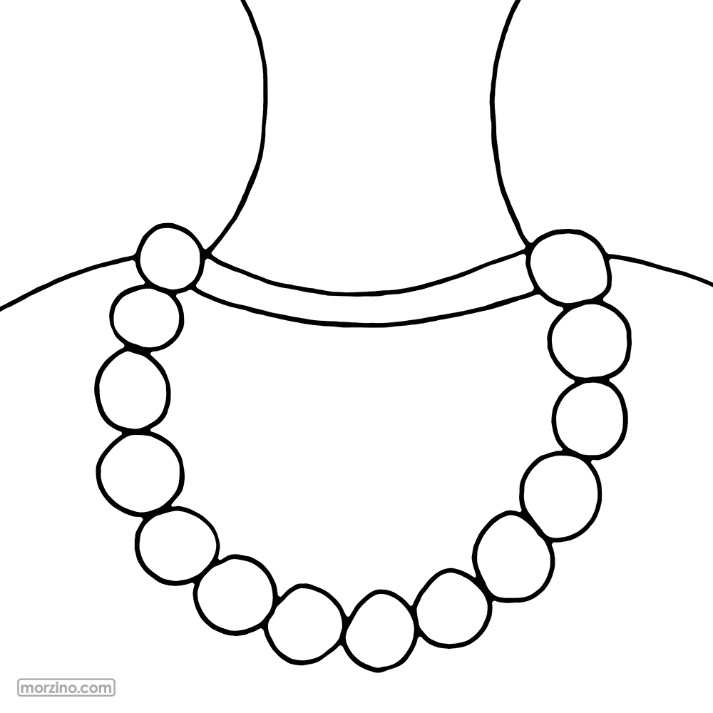 Ausmalbild: Halskette