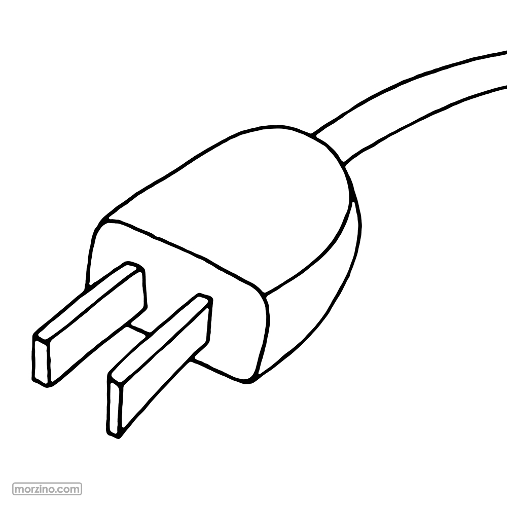 Ausmalbild: Stecker