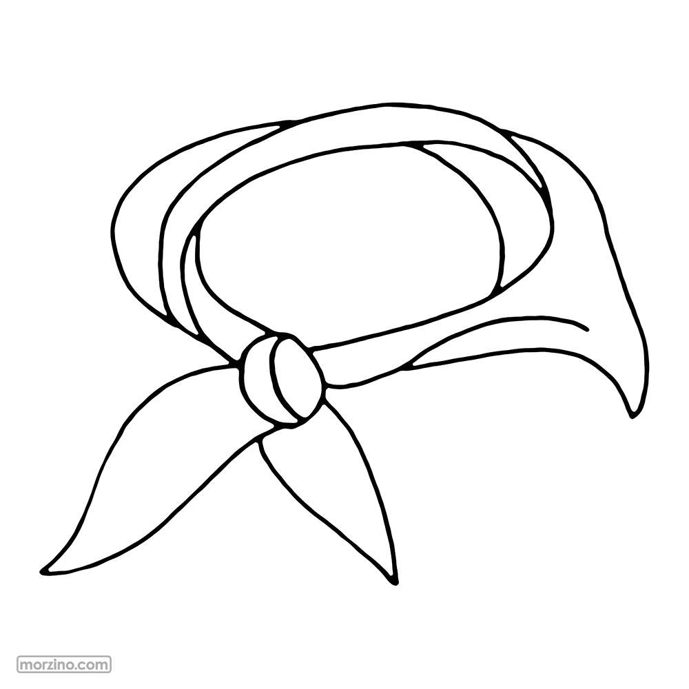 Ausmalbild: Halstuch