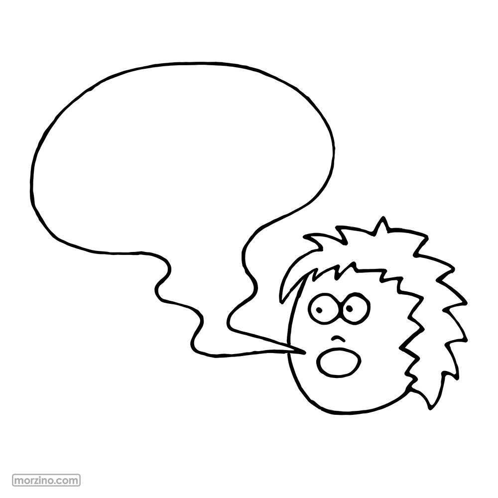 Ausmalbild: Ich sage