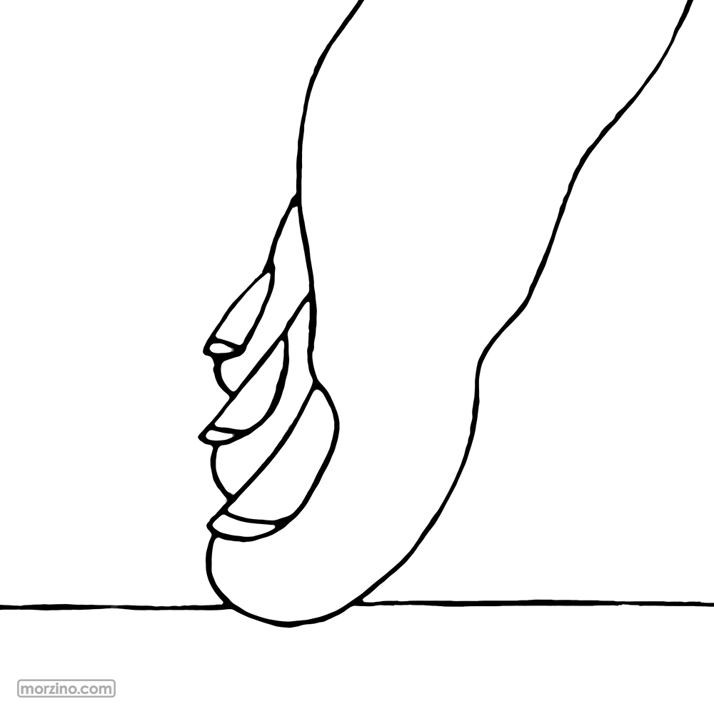 Ausmalbild: Zehennägel