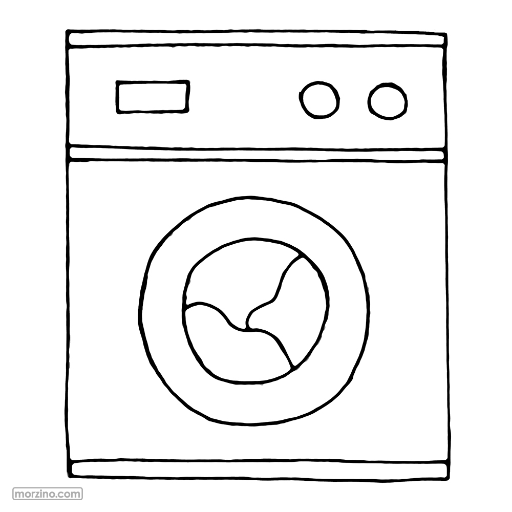 Ausmalbild: Wäsche