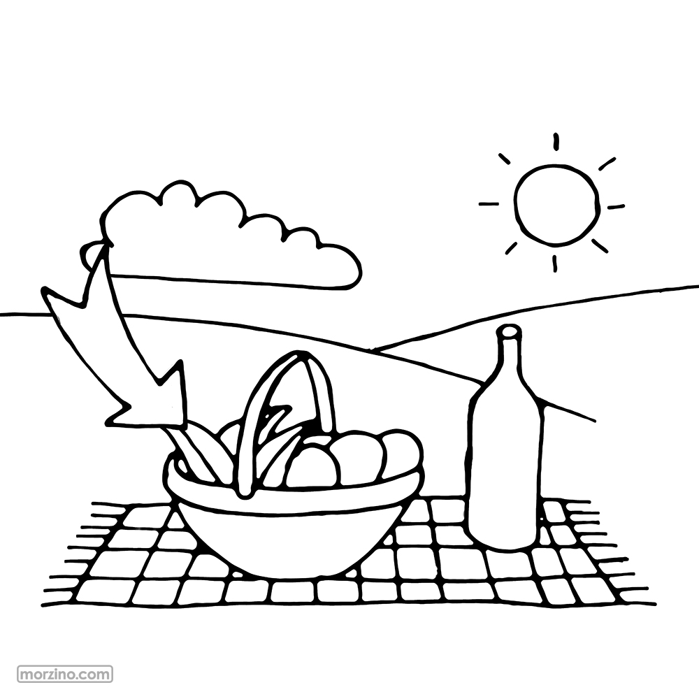 Bildwörterbuch: Picknickkorb