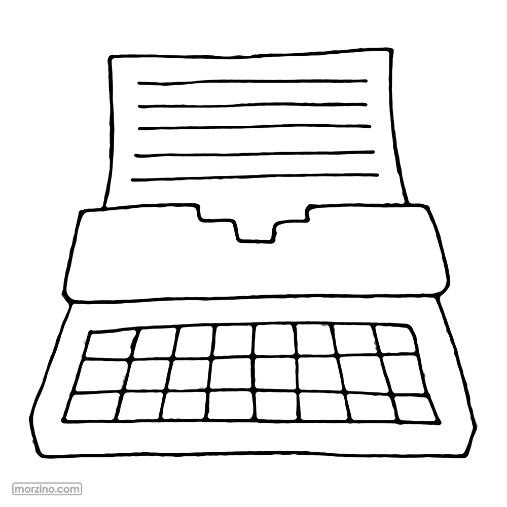 Ausmolbild: Schreiwmaschinn