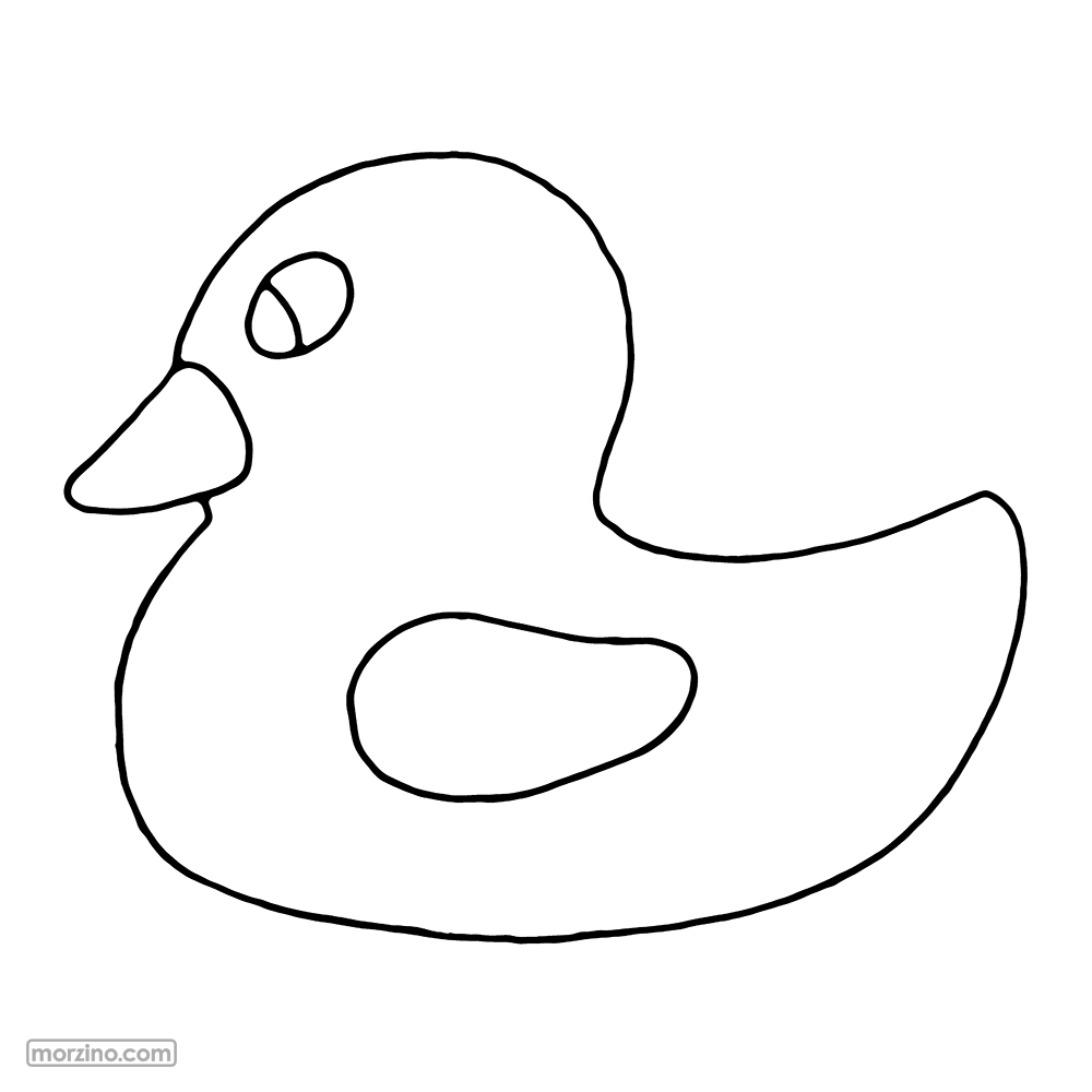 Ausmalbild: Gummiente