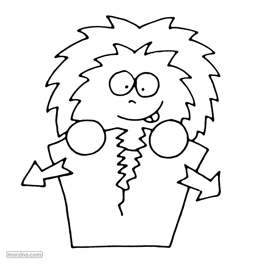 Ausmalbild: Ich zerreisse