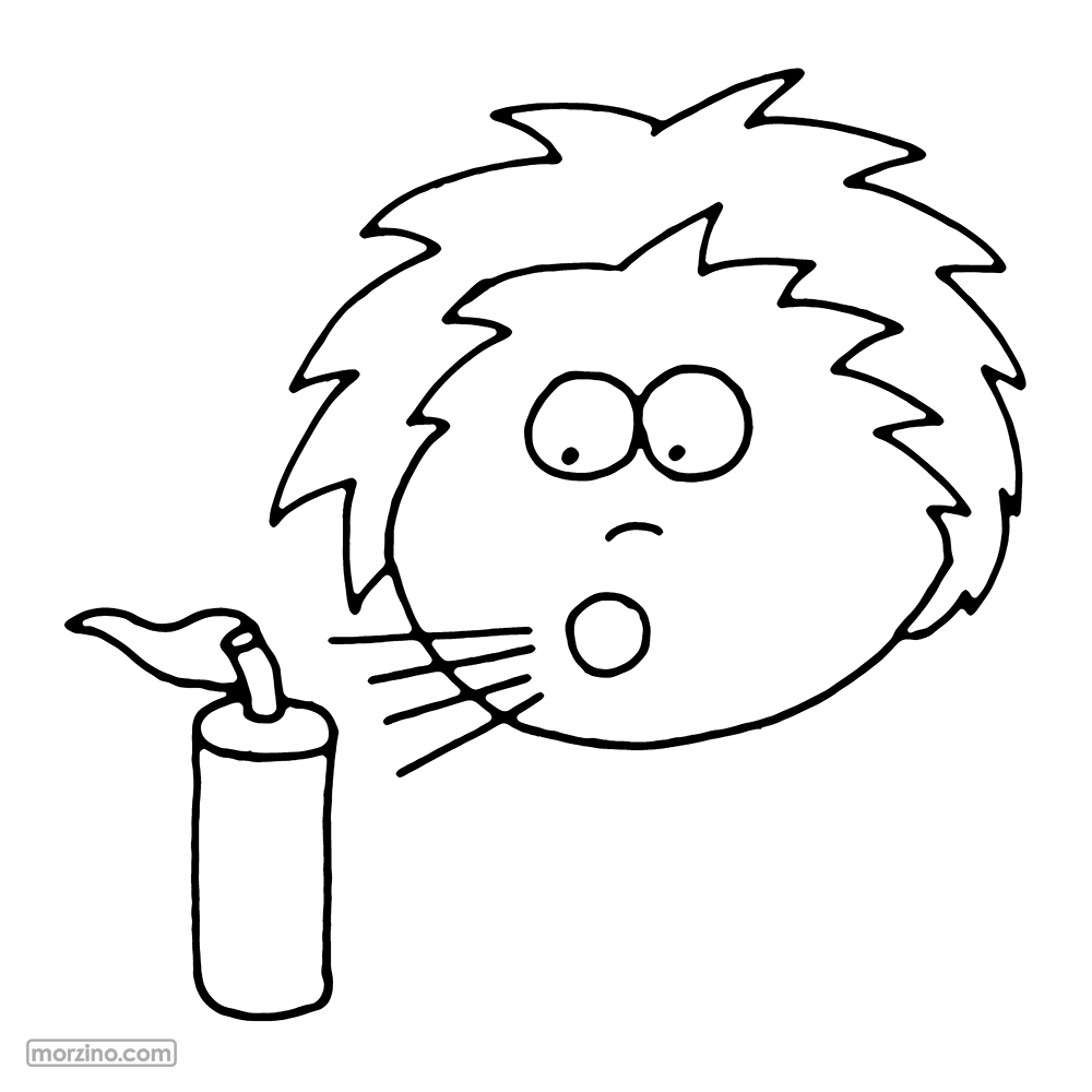 Ausmolbild: Ech blosen aus