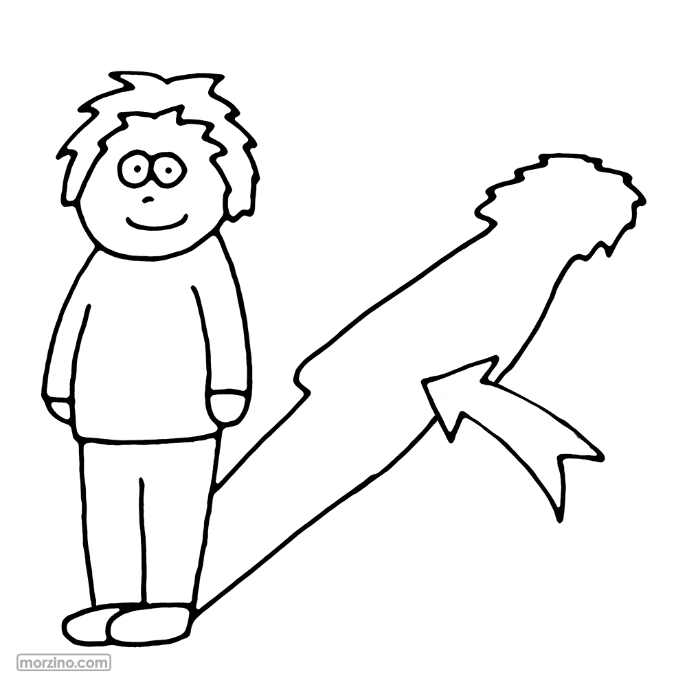 Ausmalbild: Schatten