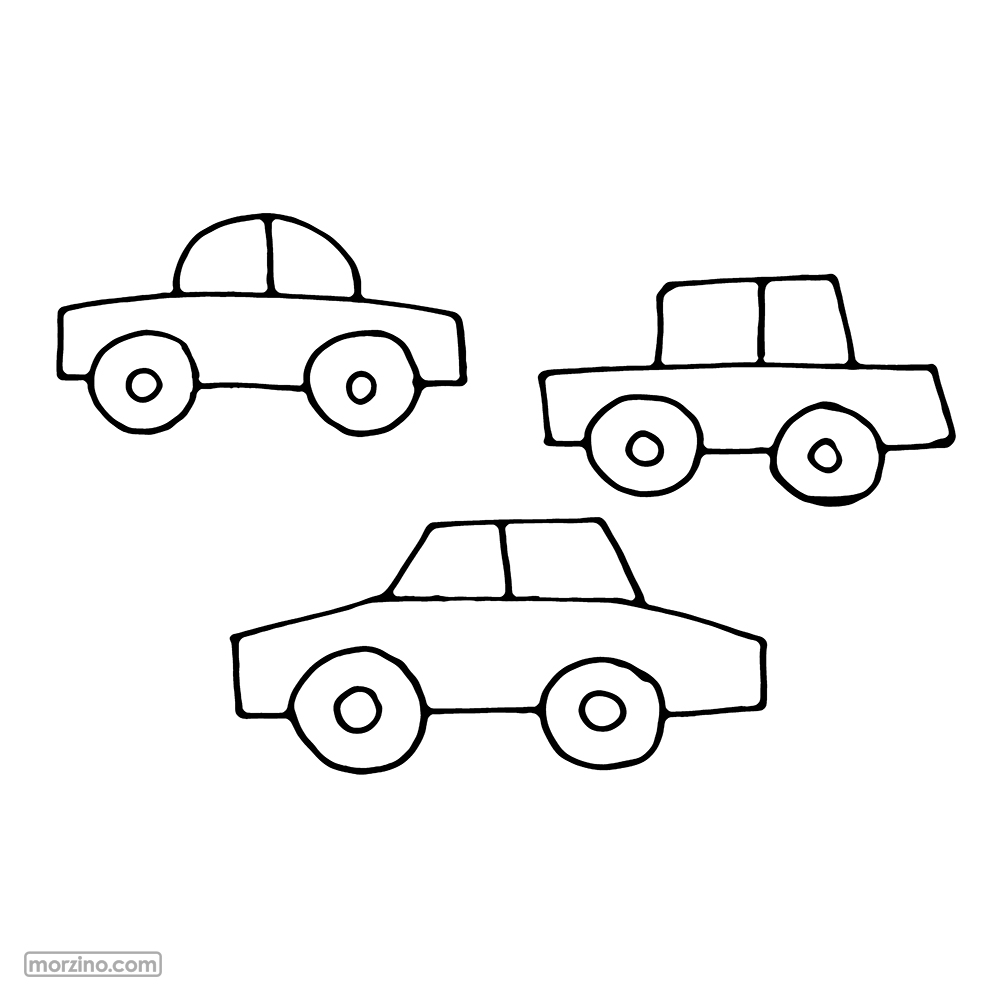 Ausmalbild: Autos