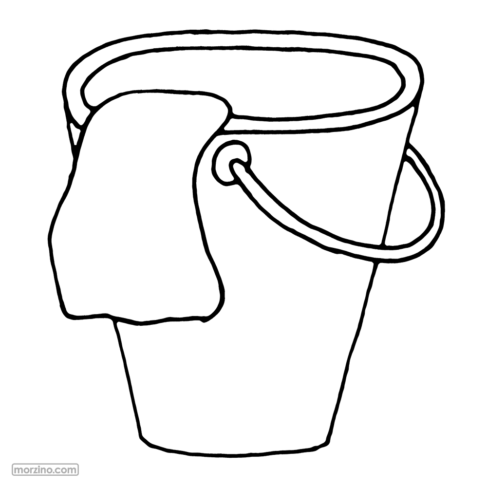 Ausmalbild: Putzeimer