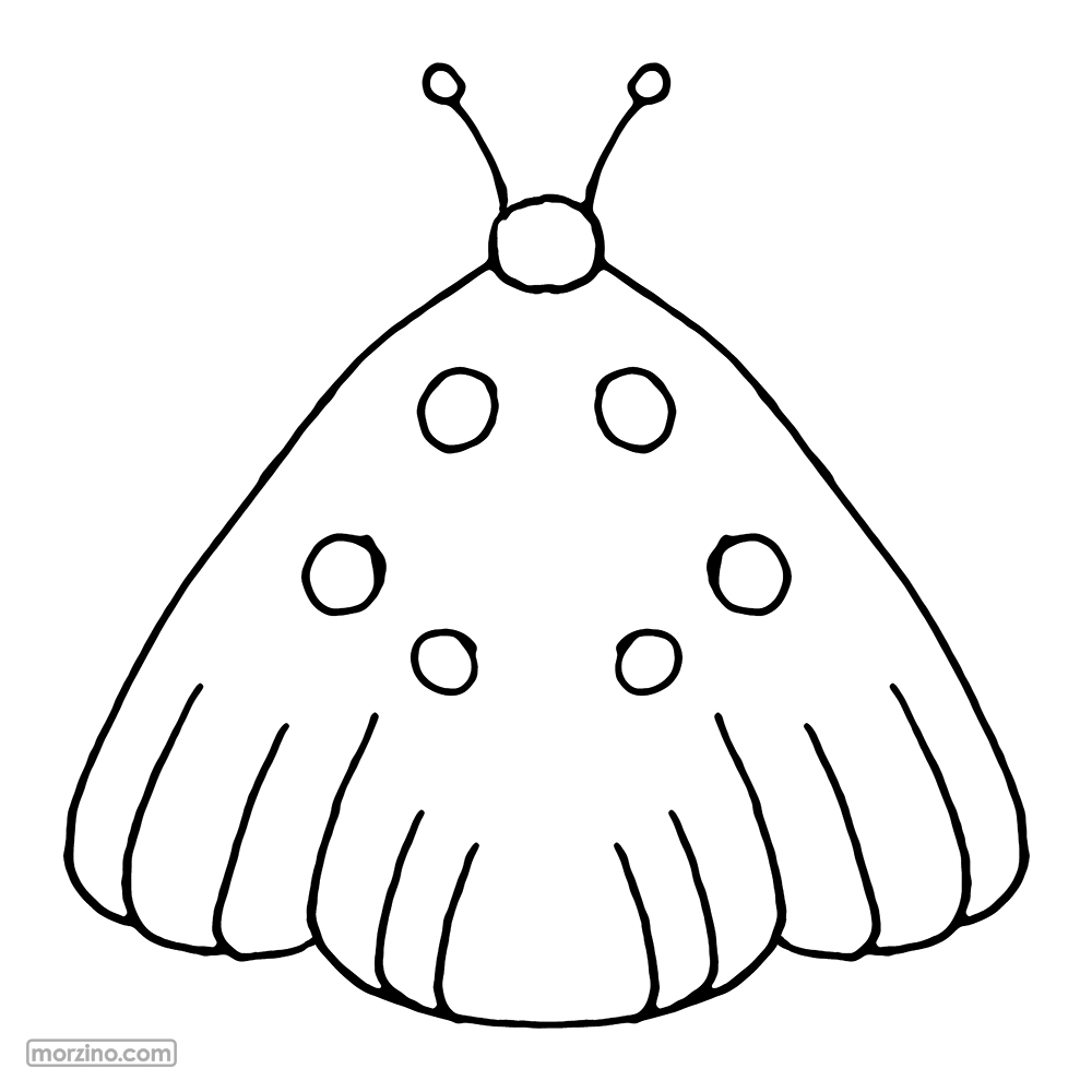 Ausmalbild: Motte