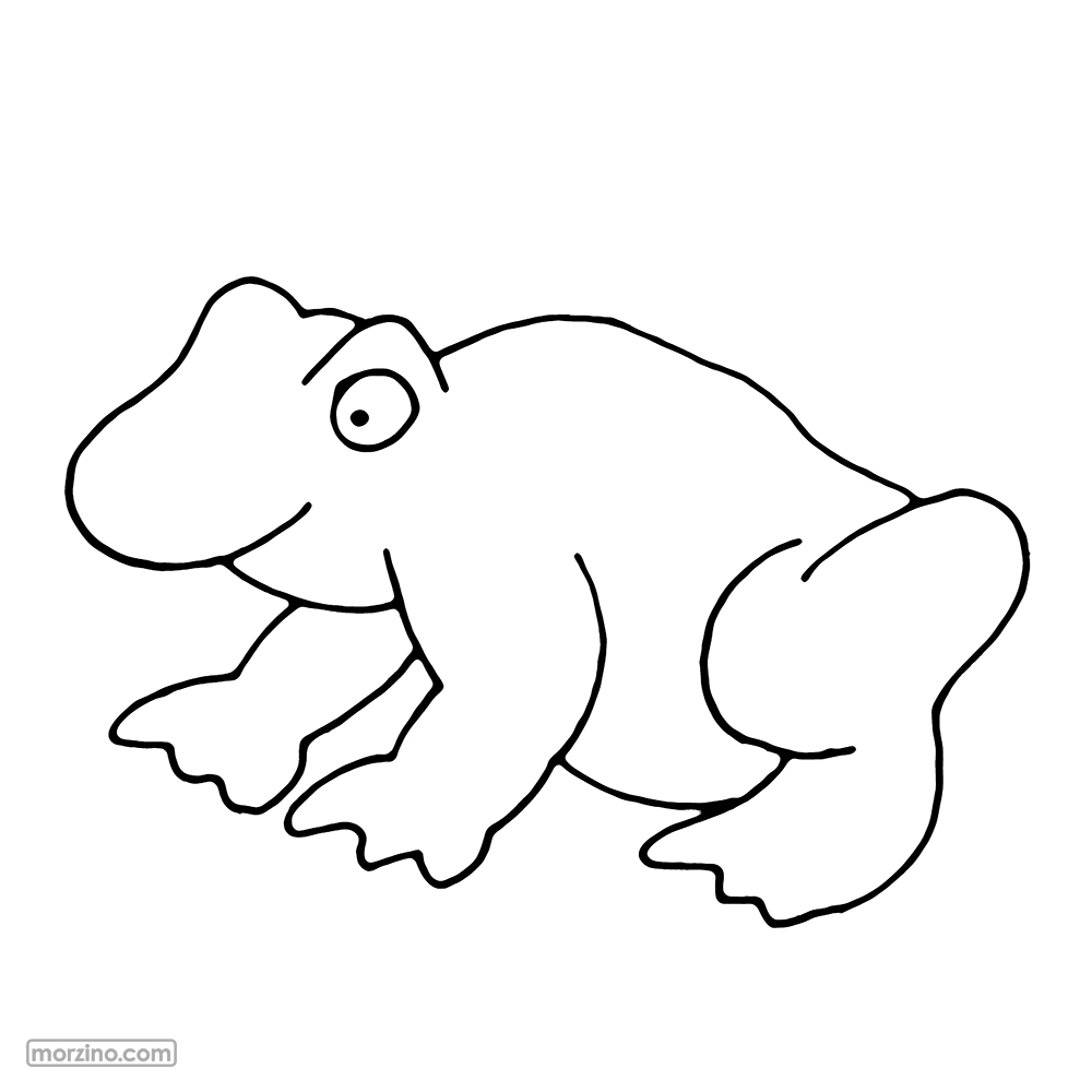 Ausmalbild: Frosch