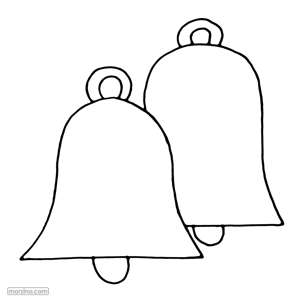 Ausmalbild: Glocken