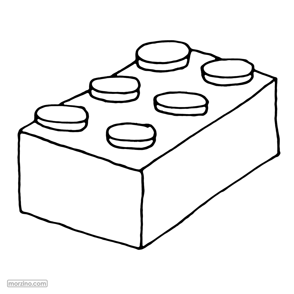 Ausmalbild: Baustein