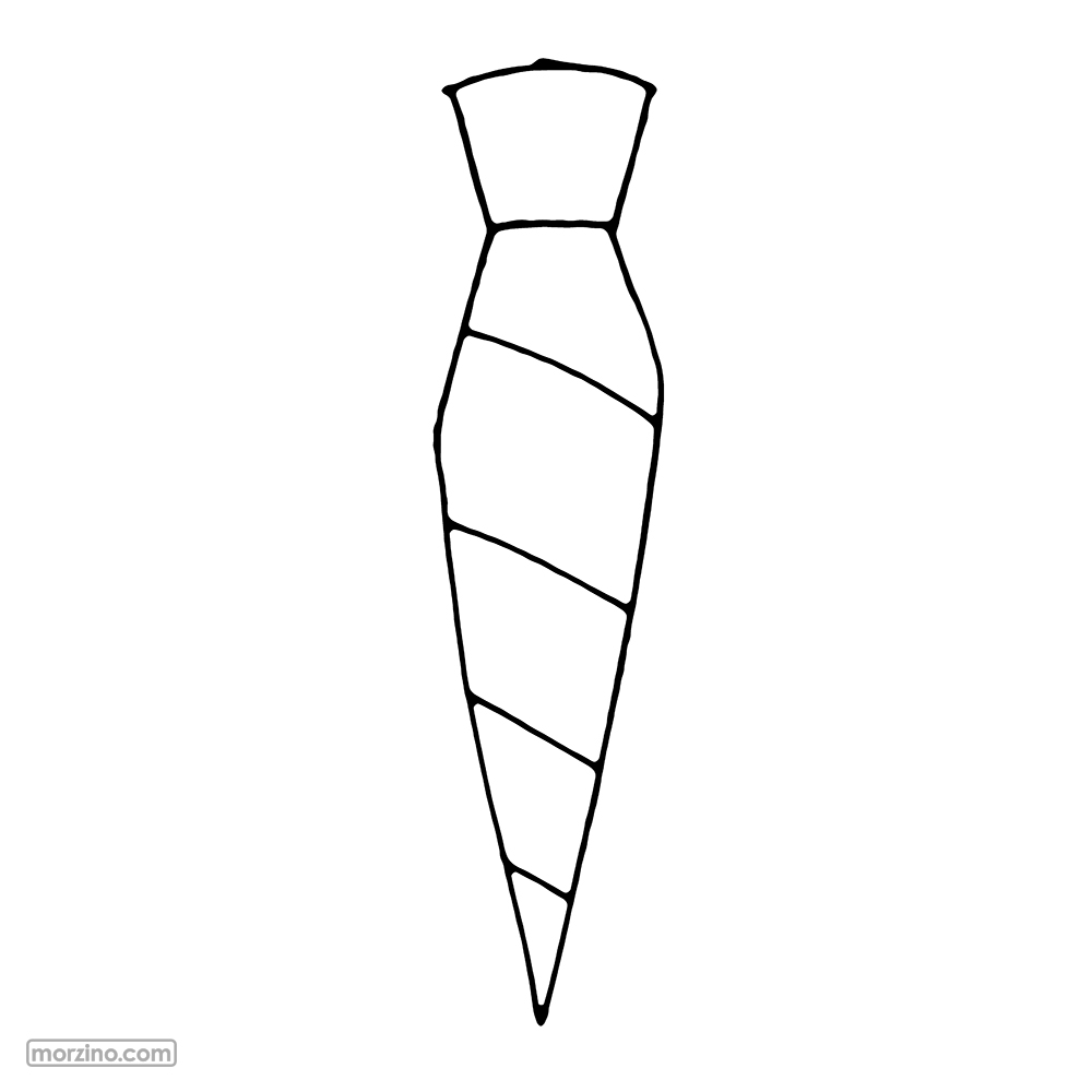 Ausmalbild: Krawatte