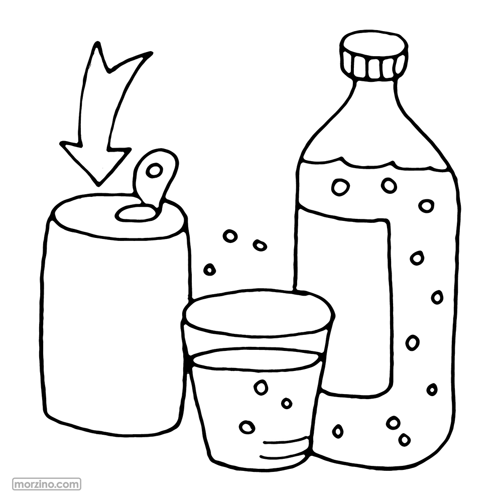 Bildwörterbuch: Dose Limonade