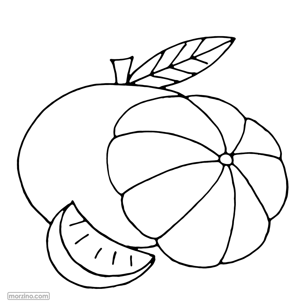 Ausmalbild: Mandarine