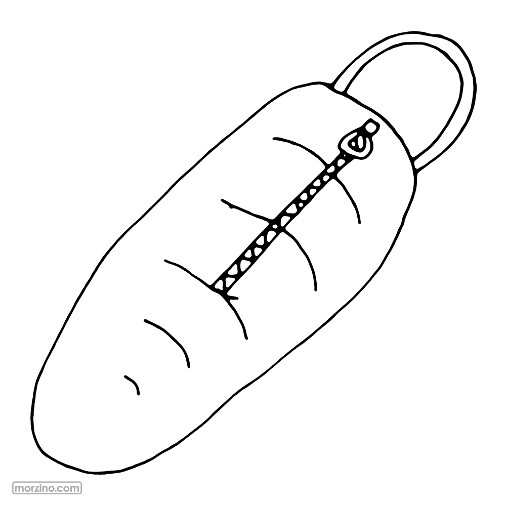 Ausmalbild: Reißverschluss