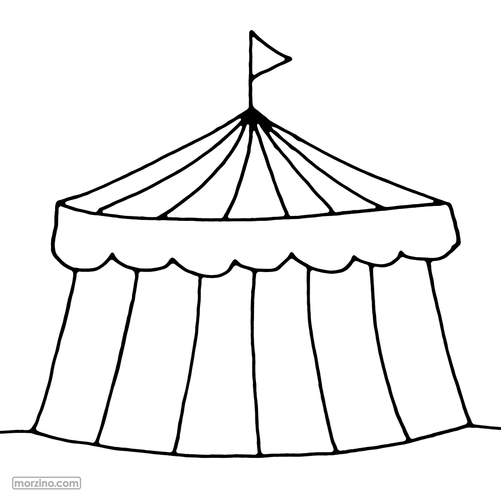 Ausmalbild: Zirkus