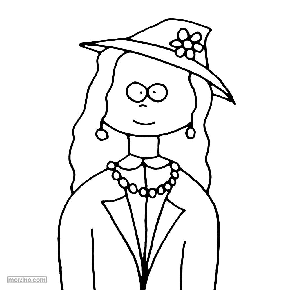 Ausmalbild: Halskette