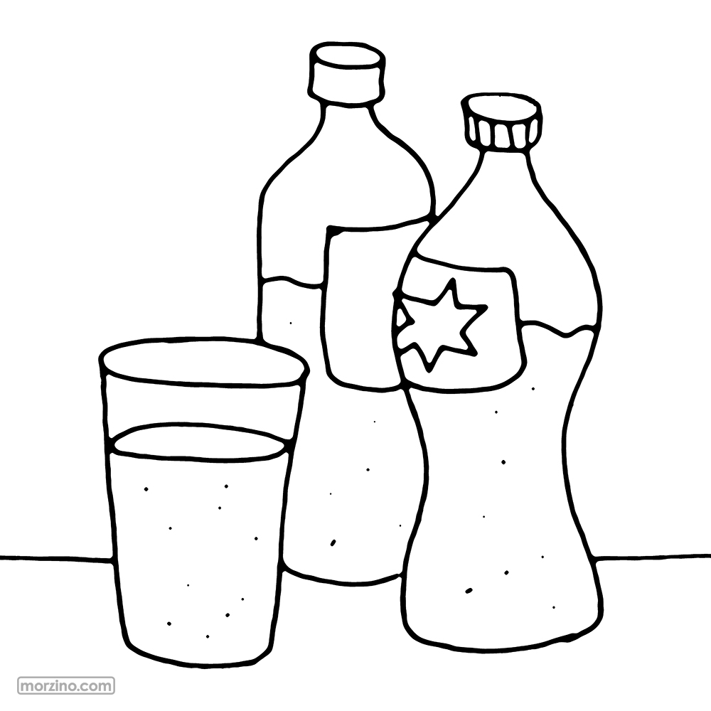 Ausmalbild: Limonade