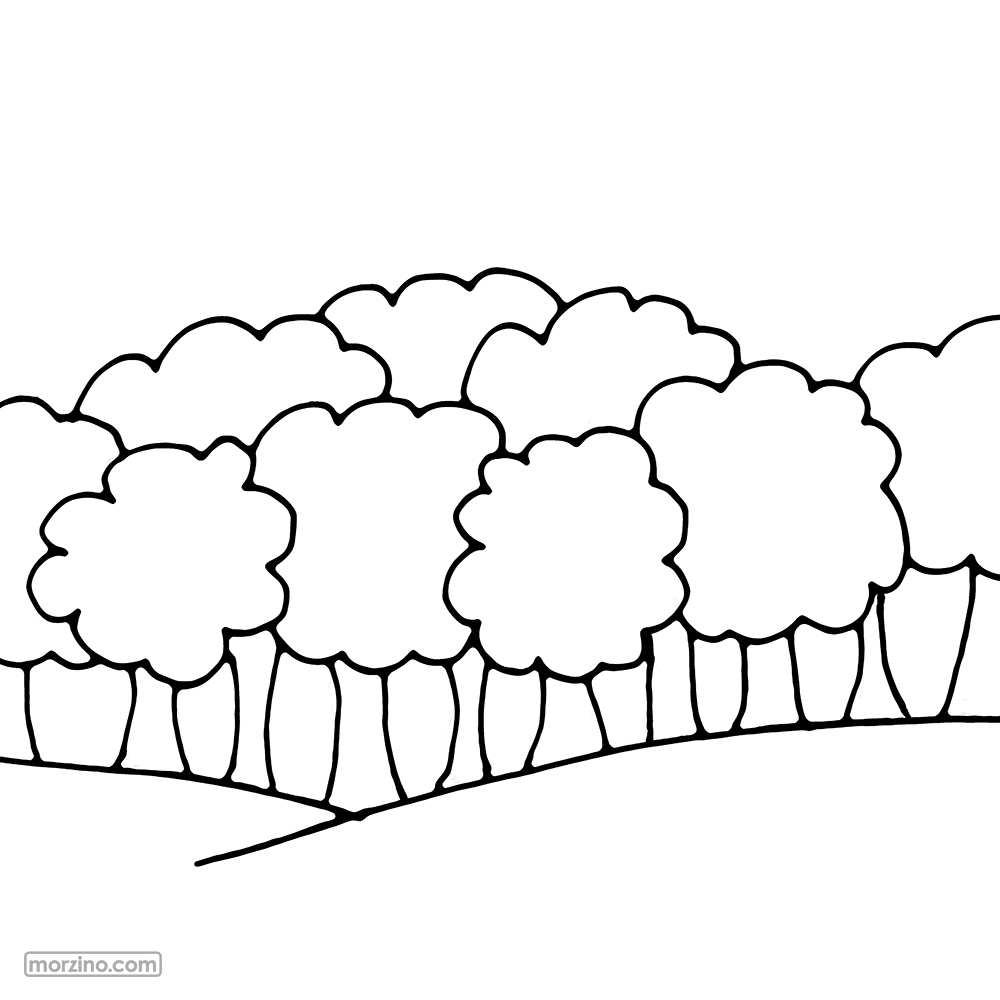 Ausmolbild: Laubbësch