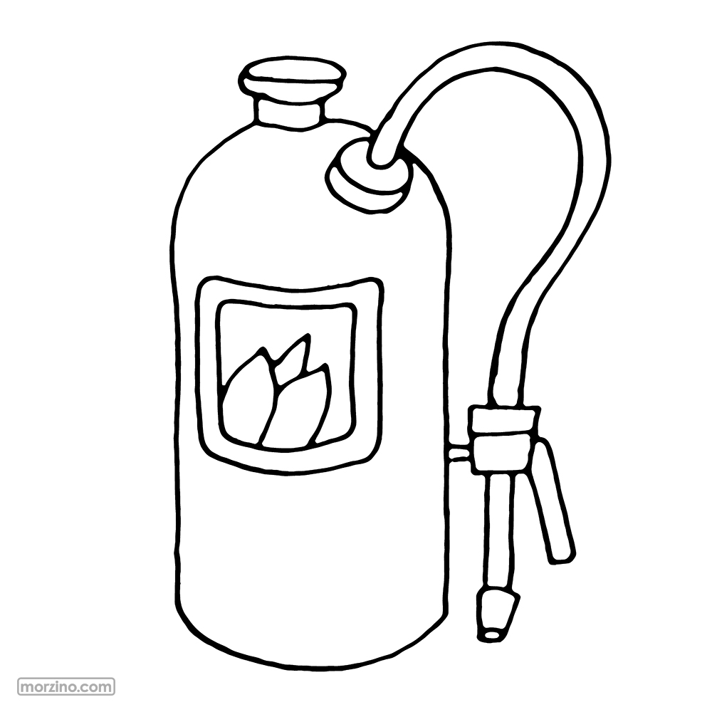 Ausmalbild: Feuerlöscher